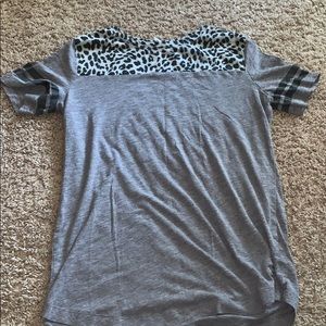 Pink Brand Grey Cheetah Print Top !!